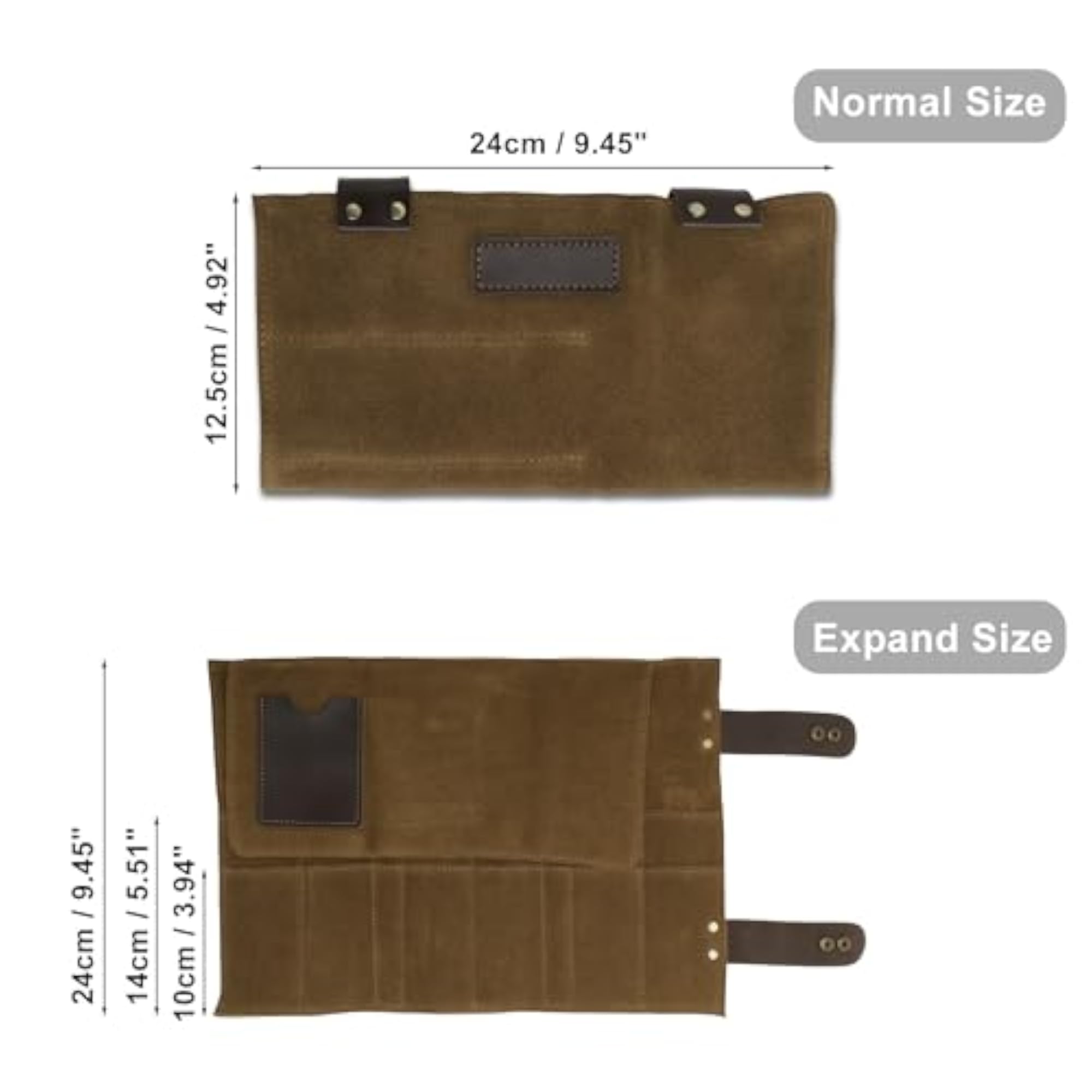 Durable Roll Up Barber Scissors Bag with Multi-Pockets